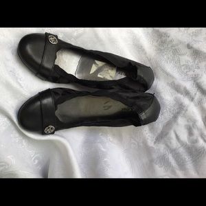🆕 COACH black logo ballerina flats size 9